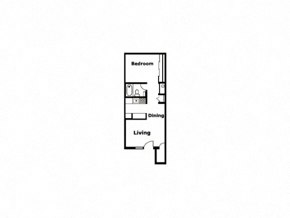 Casa Bella One Bedroom A Floor Plan
